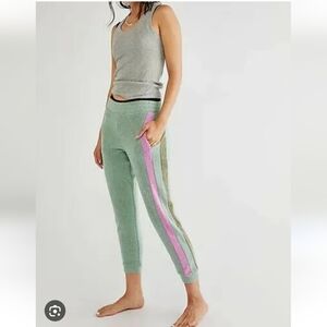 Intimately free people blue Monday fleece joggers bnwt size XS